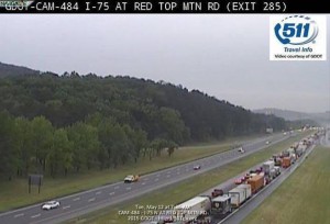 Fatality accident I75 traffic cam on May 12 2015