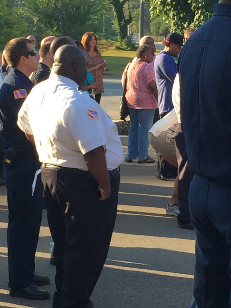 Prayer event held at the Cartersville Police Department Monday morning
