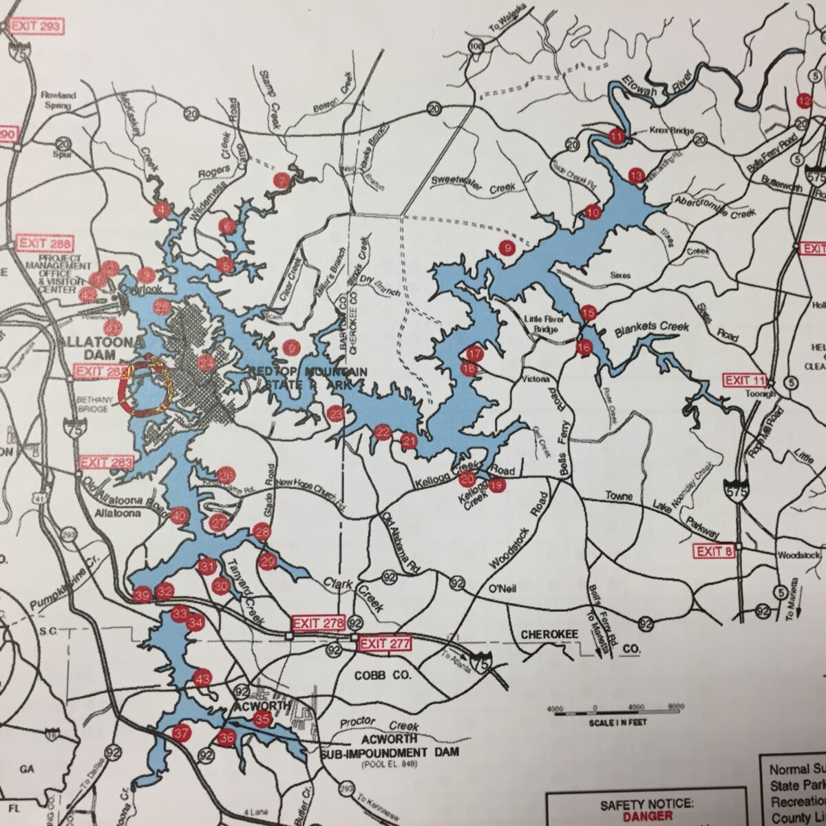 Lake Allatoona Fishing Map Help Sought To Identify Body Found In Lake Allatoona | Wbhf