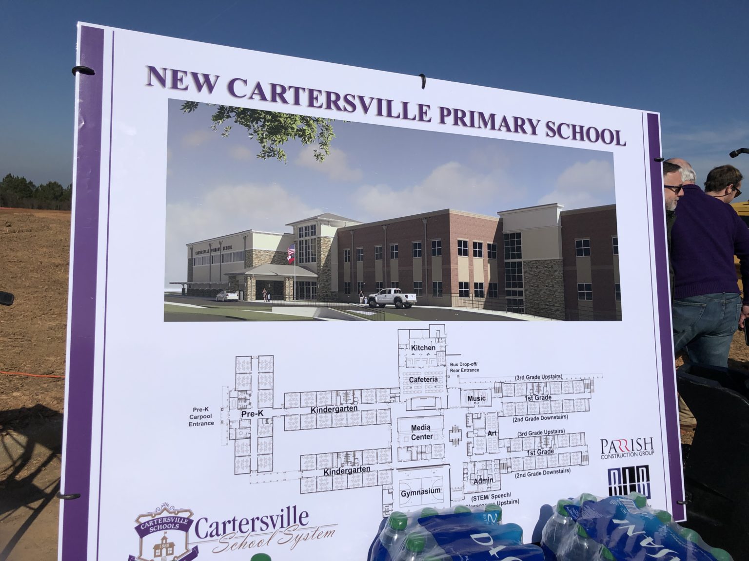 Cartersville community celebrates groundbreaking on new primary school